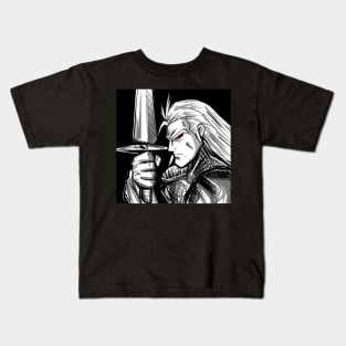 the witcher in sword wish Kids T-Shirt